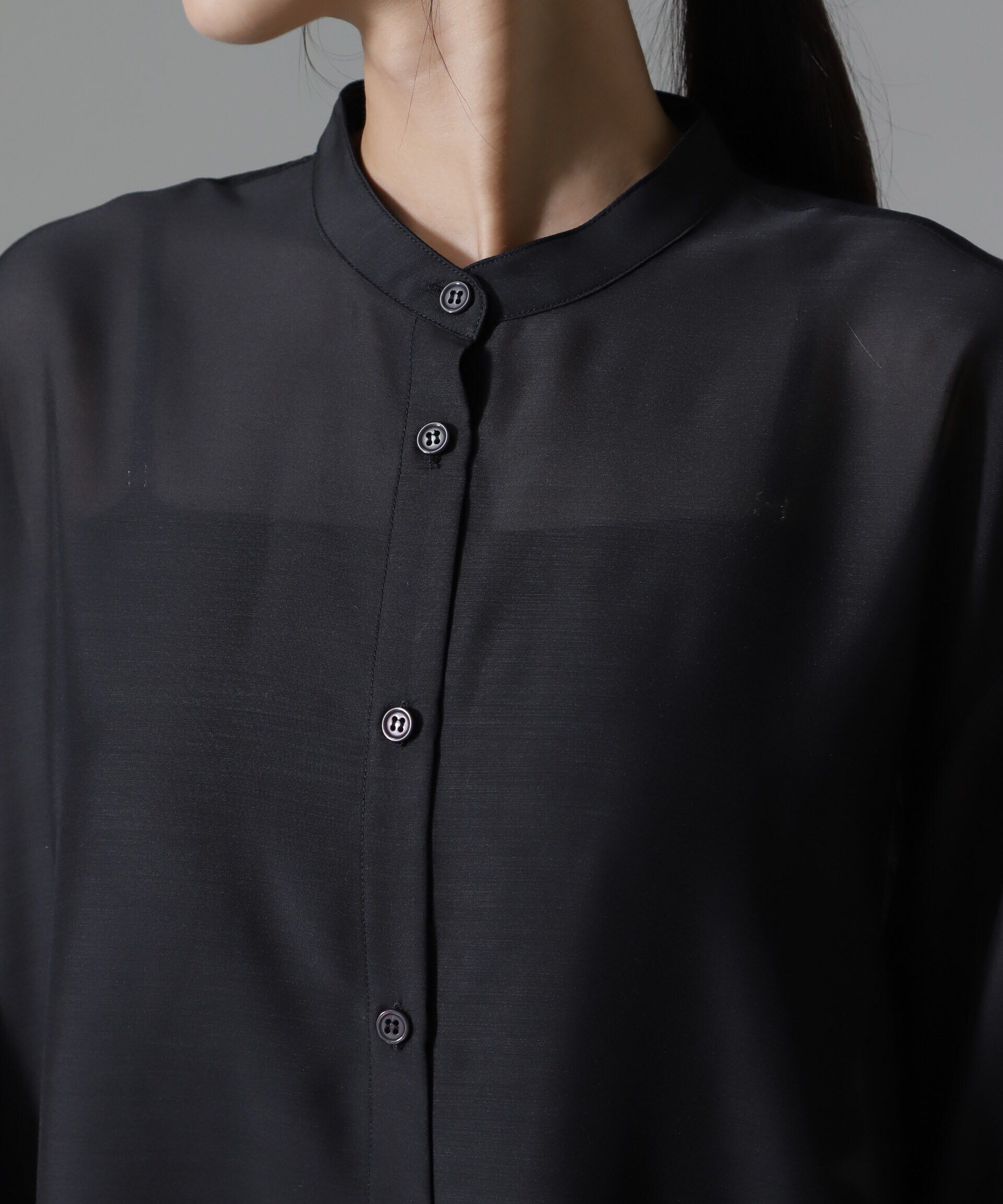 nano･universe「シアーマキシシャツワンピース」|ワンピース|