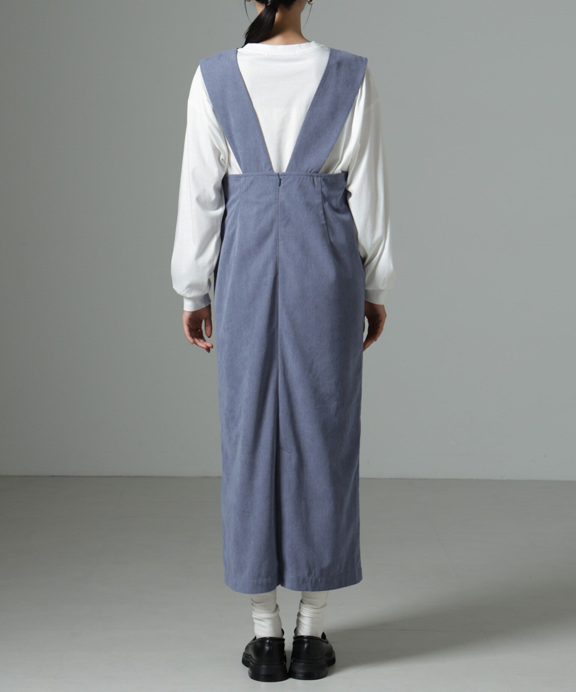 nano･universe「マイクロコールナロージャンパースカート(セットアップ可)」|ワンピース|