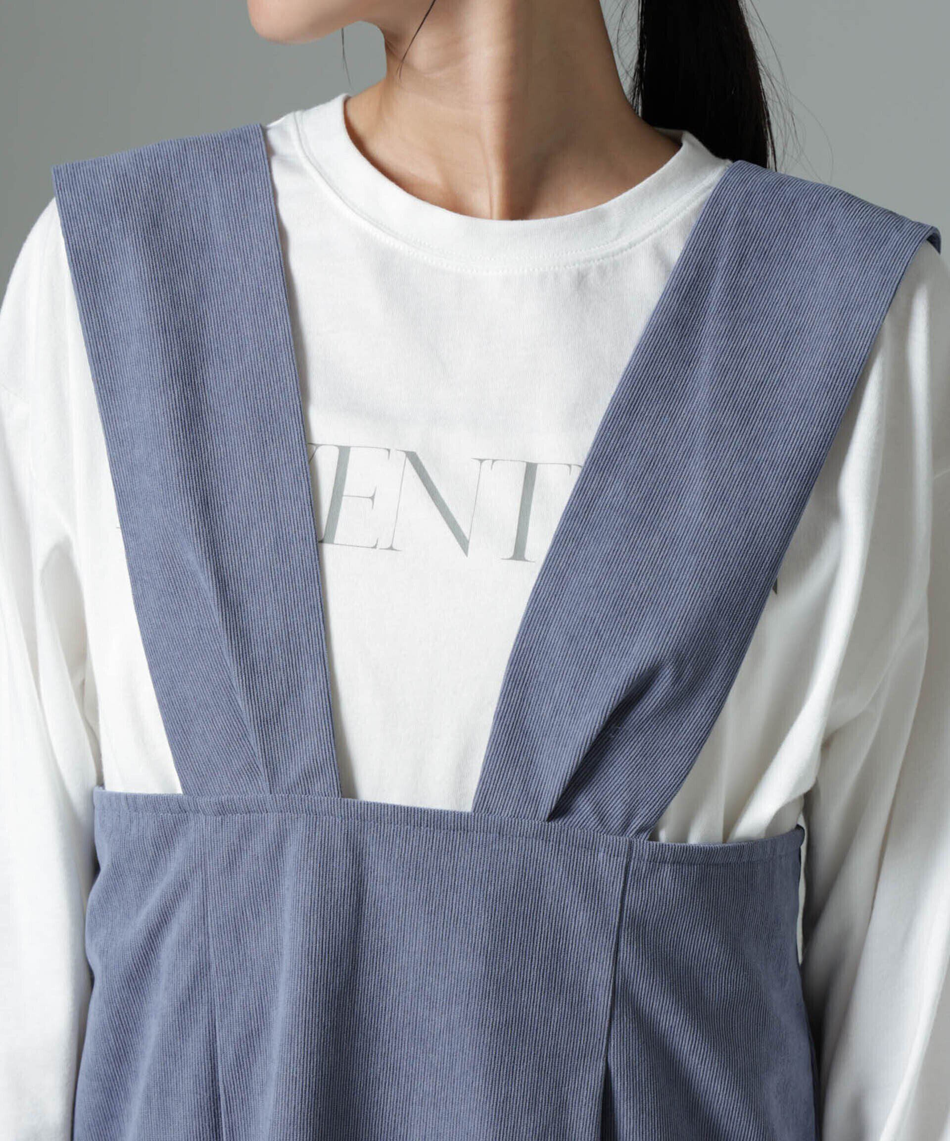 nano･universe「マイクロコールナロージャンパースカート(セットアップ可)」|ワンピース|