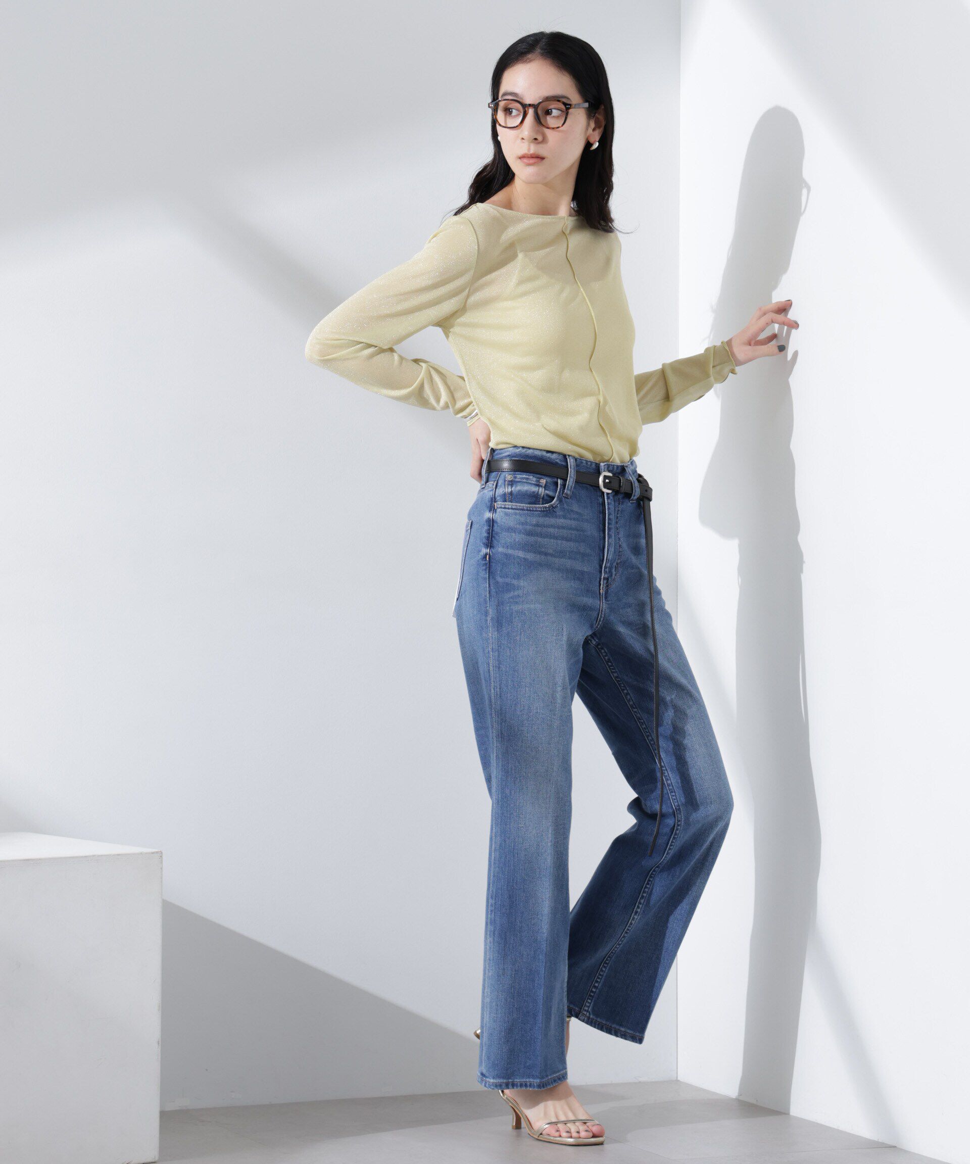 nano･universe「ラメシアーカットトップス」|Tシャツ・カットソー|