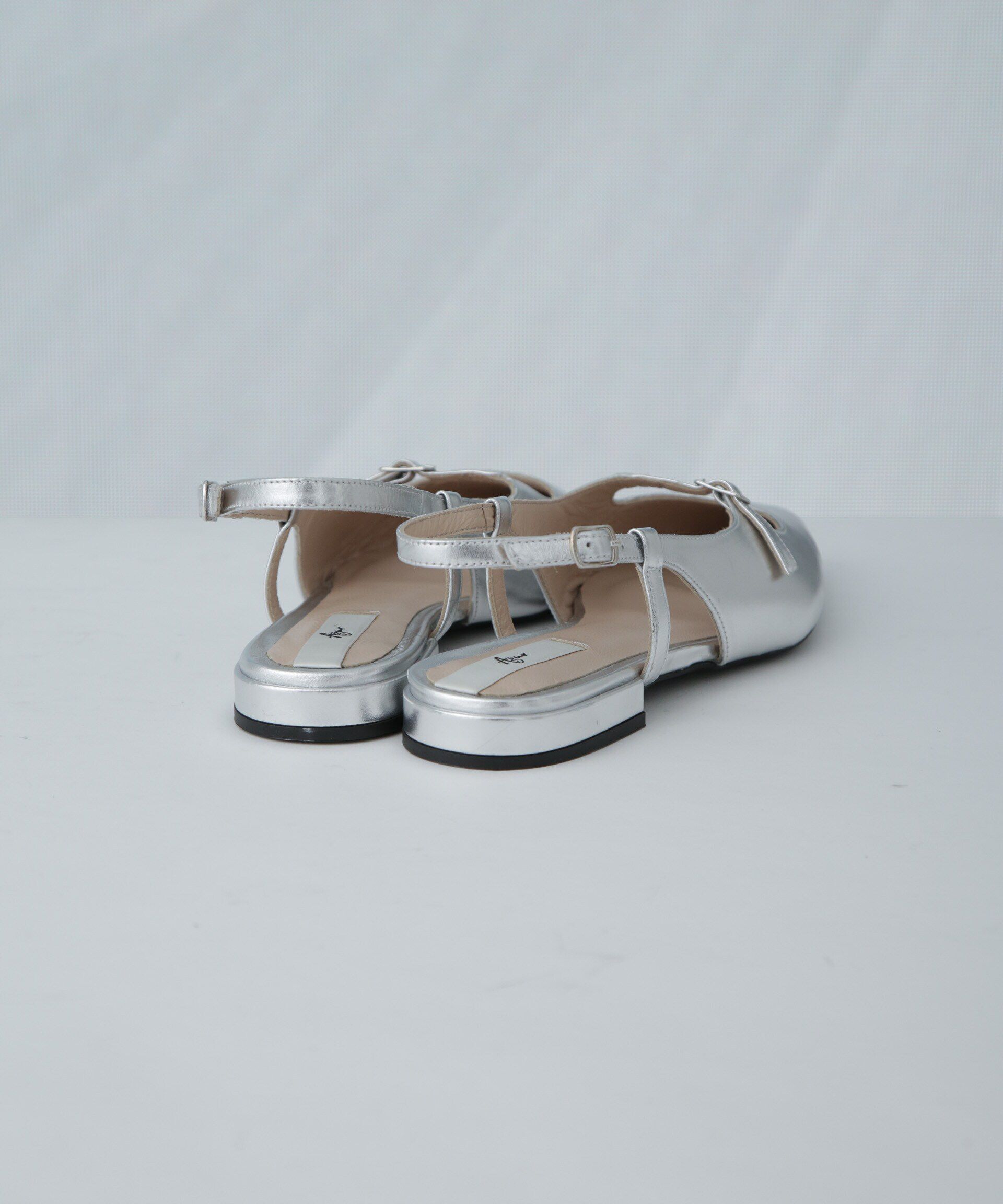 nano･universe「Azur/ポインテッドバックストラップサンダル」|ビジネス・ドレスシューズ|