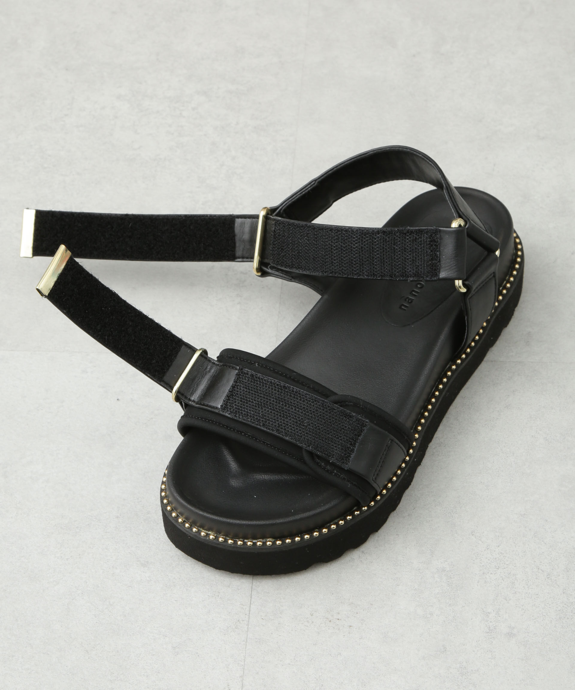 nano･universe「ベルトプラットフォームサンダル」|ビジネス・ドレスシューズ|