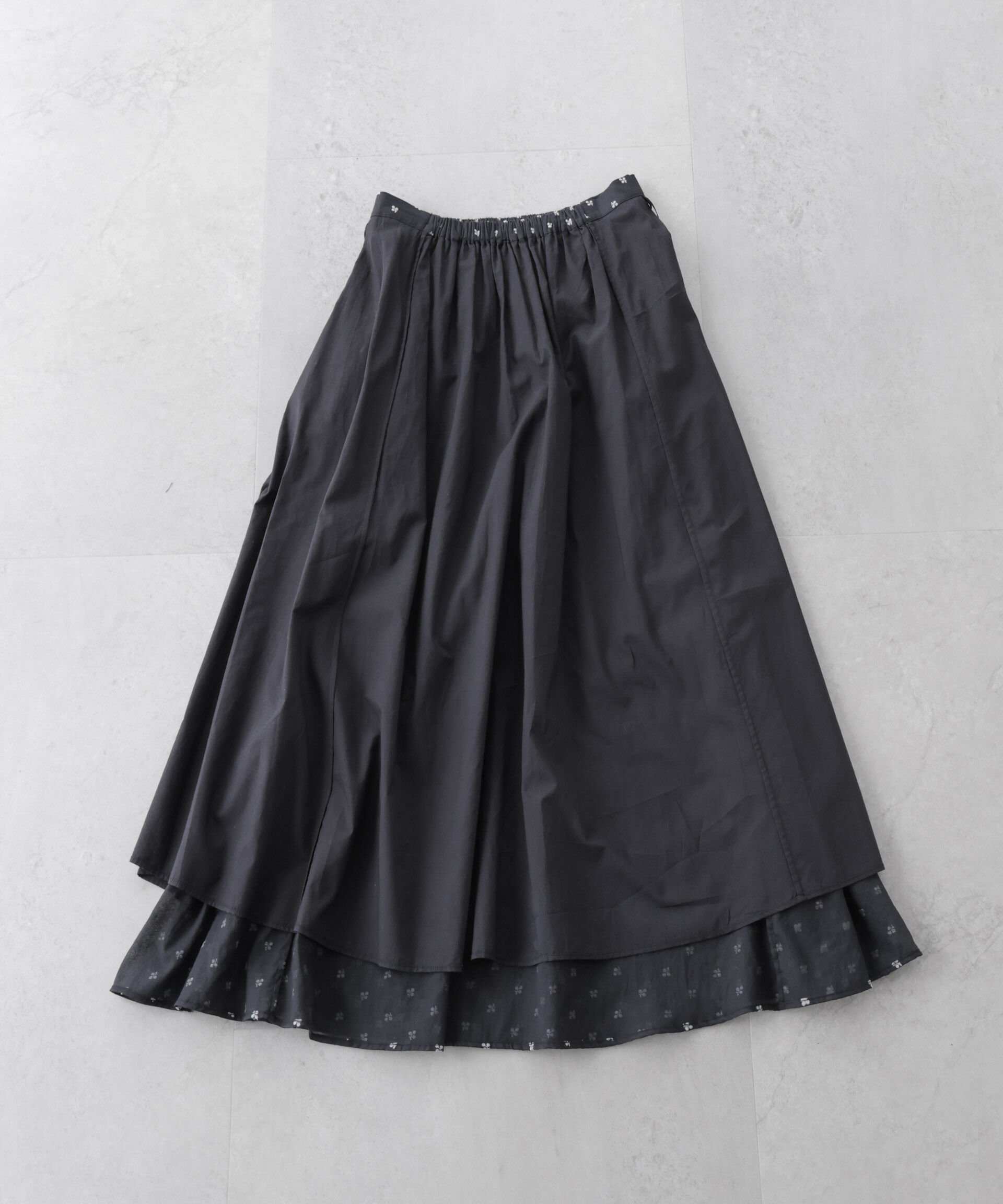 nano･universe「made in india コットンフロッキーフラワースカート」|スカート|