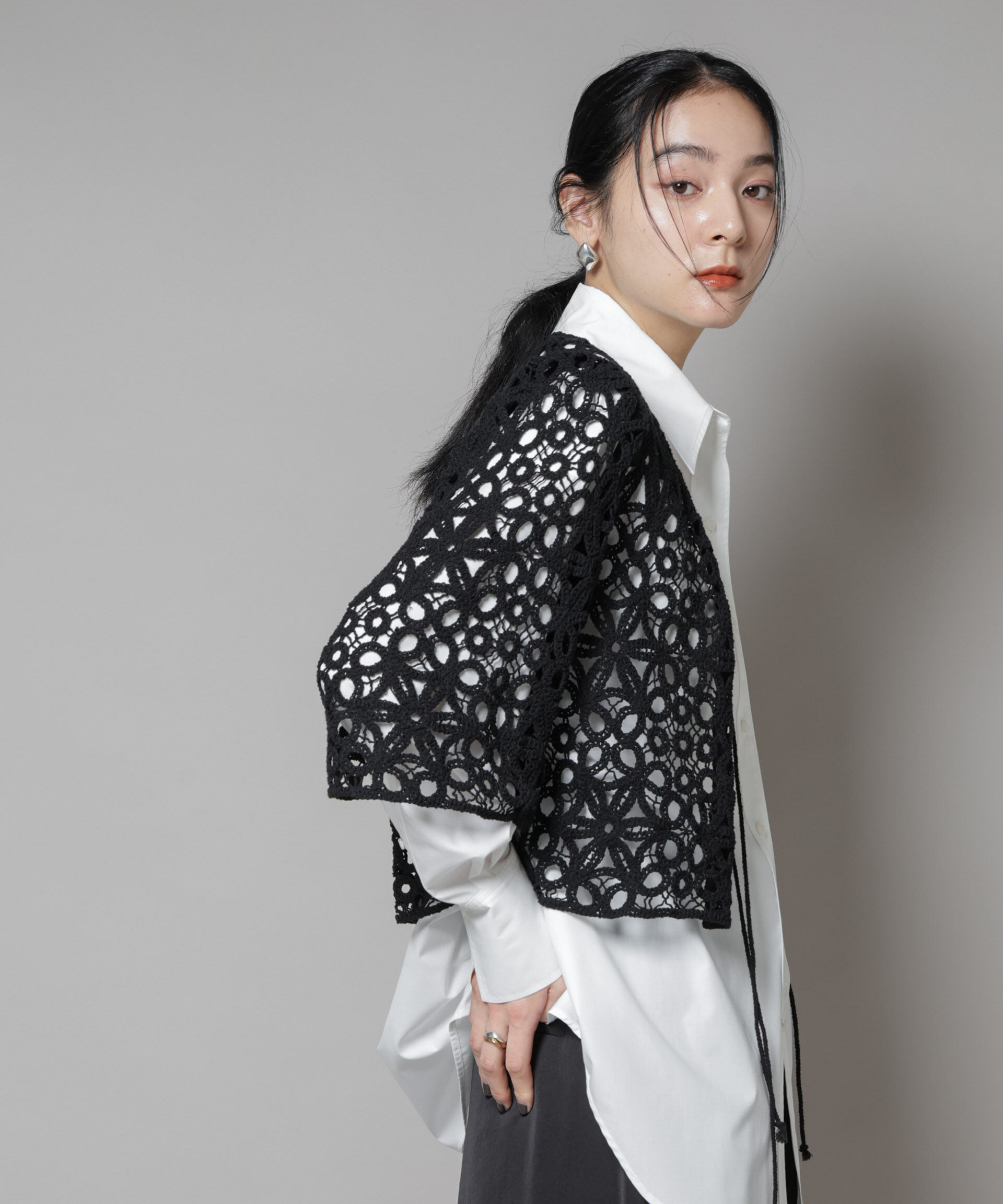 nano･universe「コットンコードレースジャケット」|テーラードジャケット|