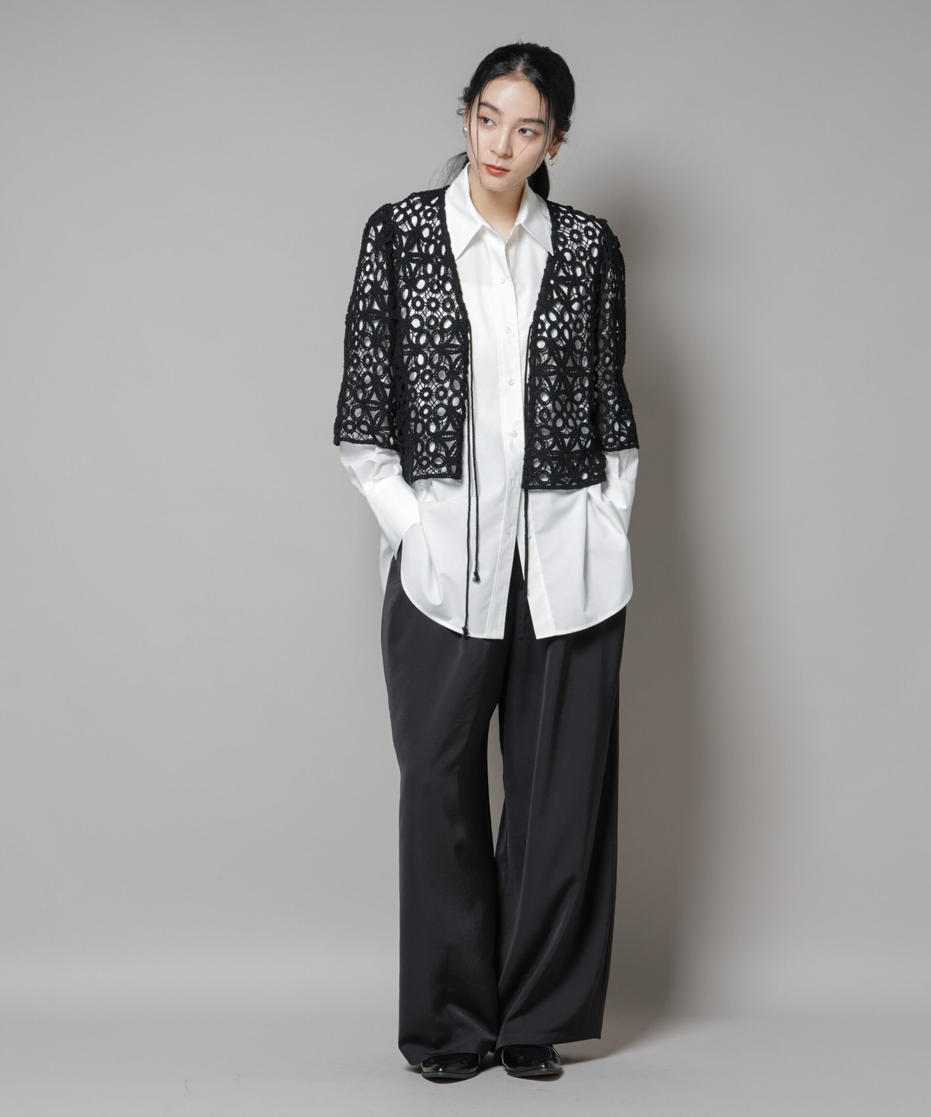 nano･universe「コットンコードレースジャケット」|テーラードジャケット|