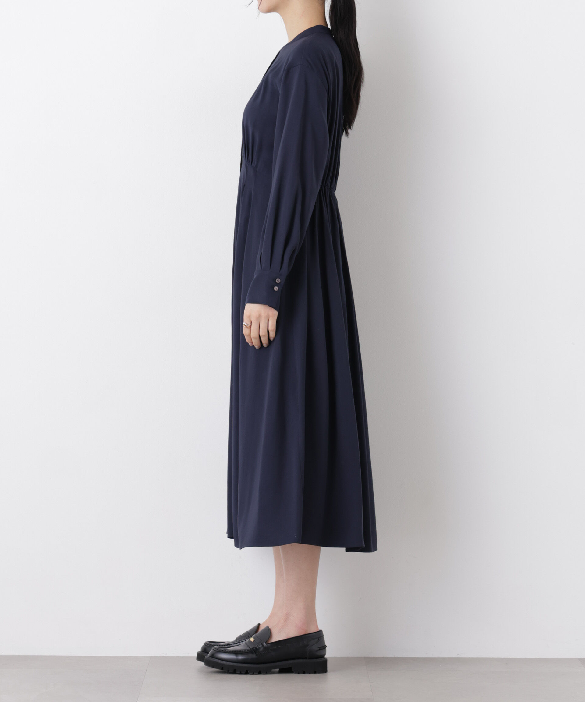 nano･universe「ウエスト切り替えギャザーワンピース」|ワンピース|