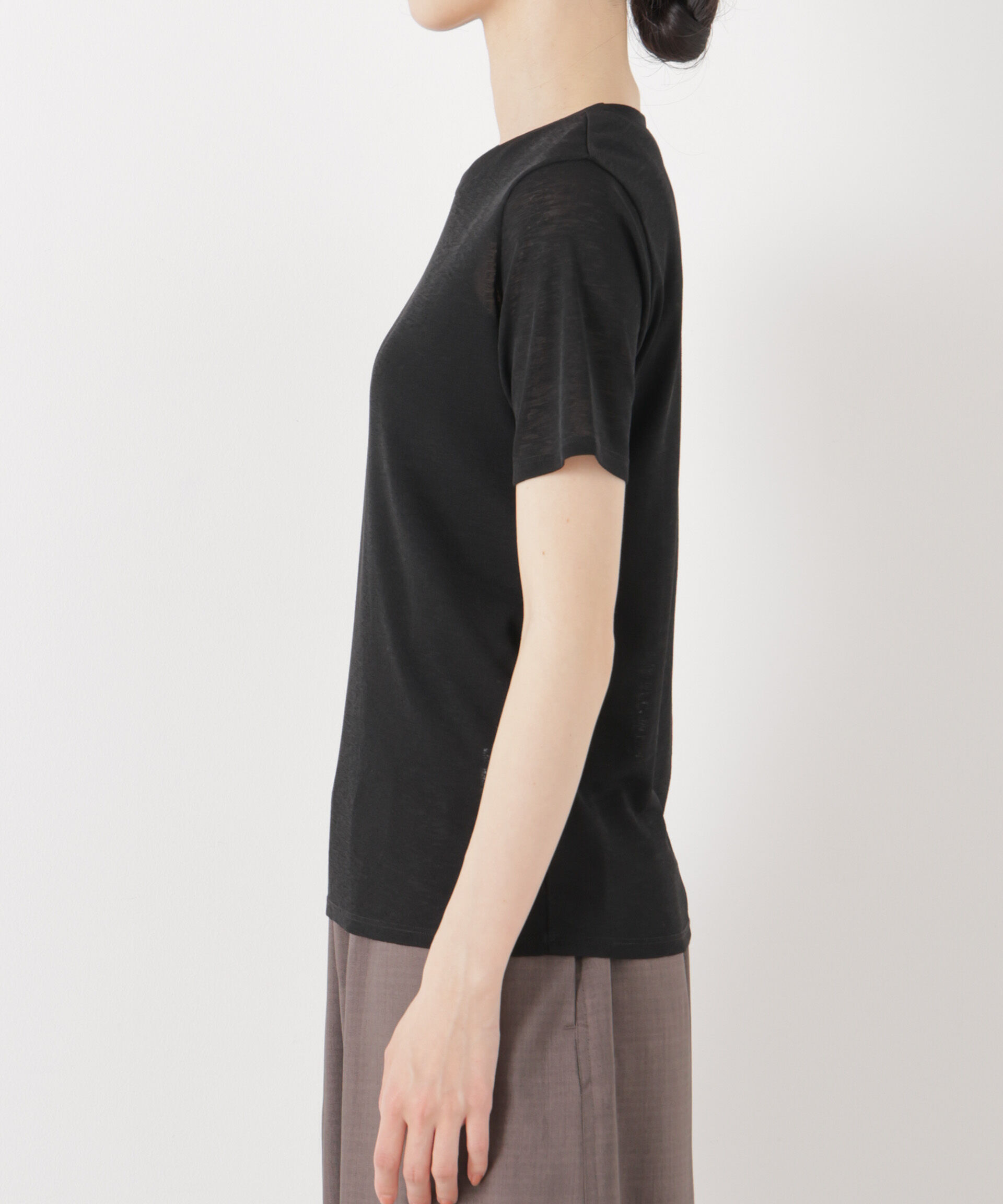 nano･universe「スラブシアー半袖Tシャツ」|Tシャツ・カットソー|