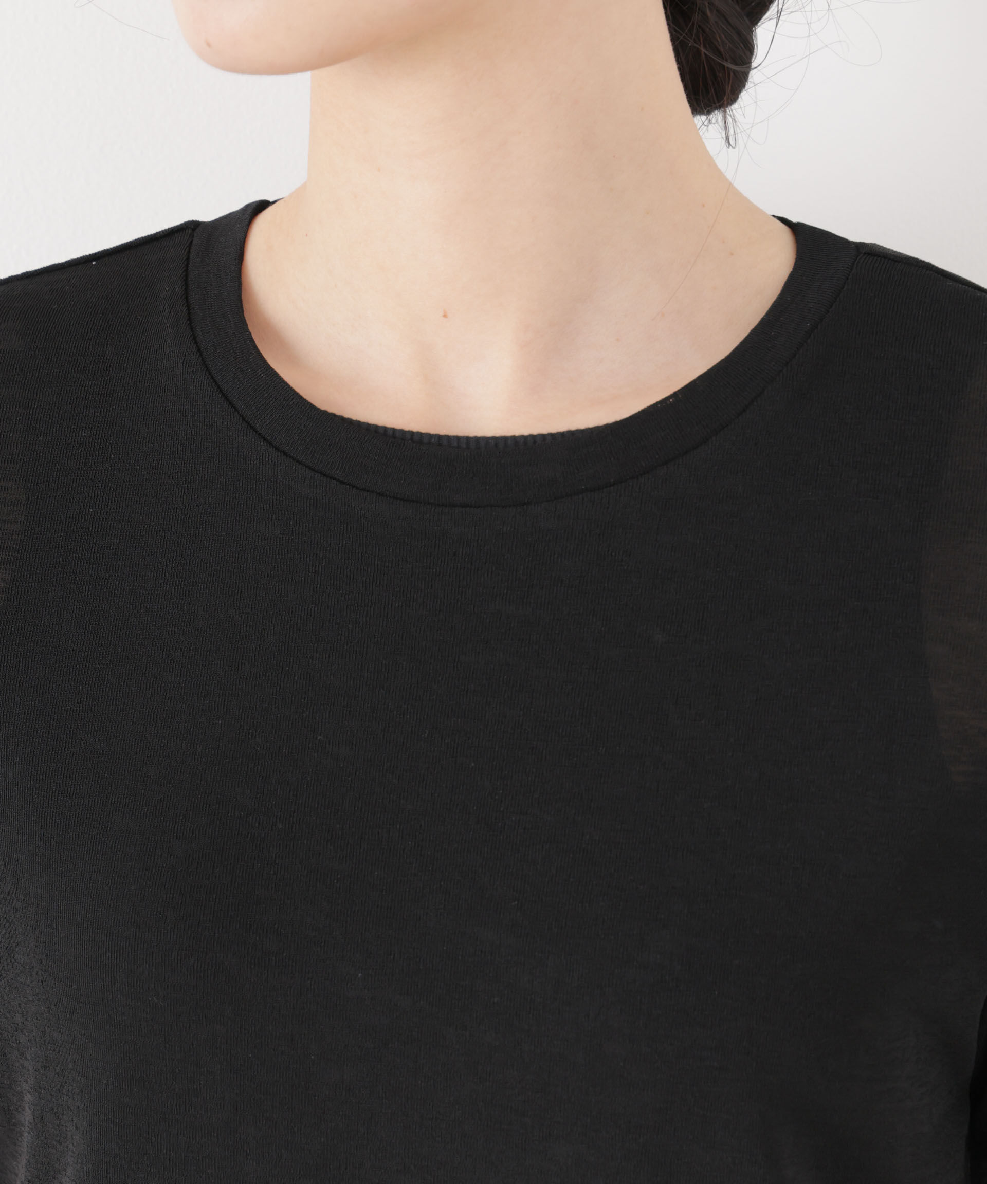 nano･universe「スラブシアー半袖Tシャツ」|Tシャツ・カットソー|