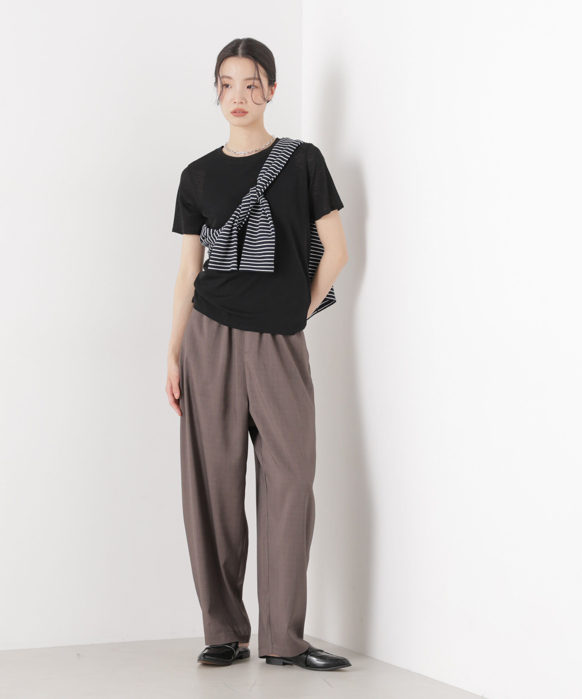 nano･universe「スラブシアー半袖Tシャツ」|Tシャツ・カットソー|