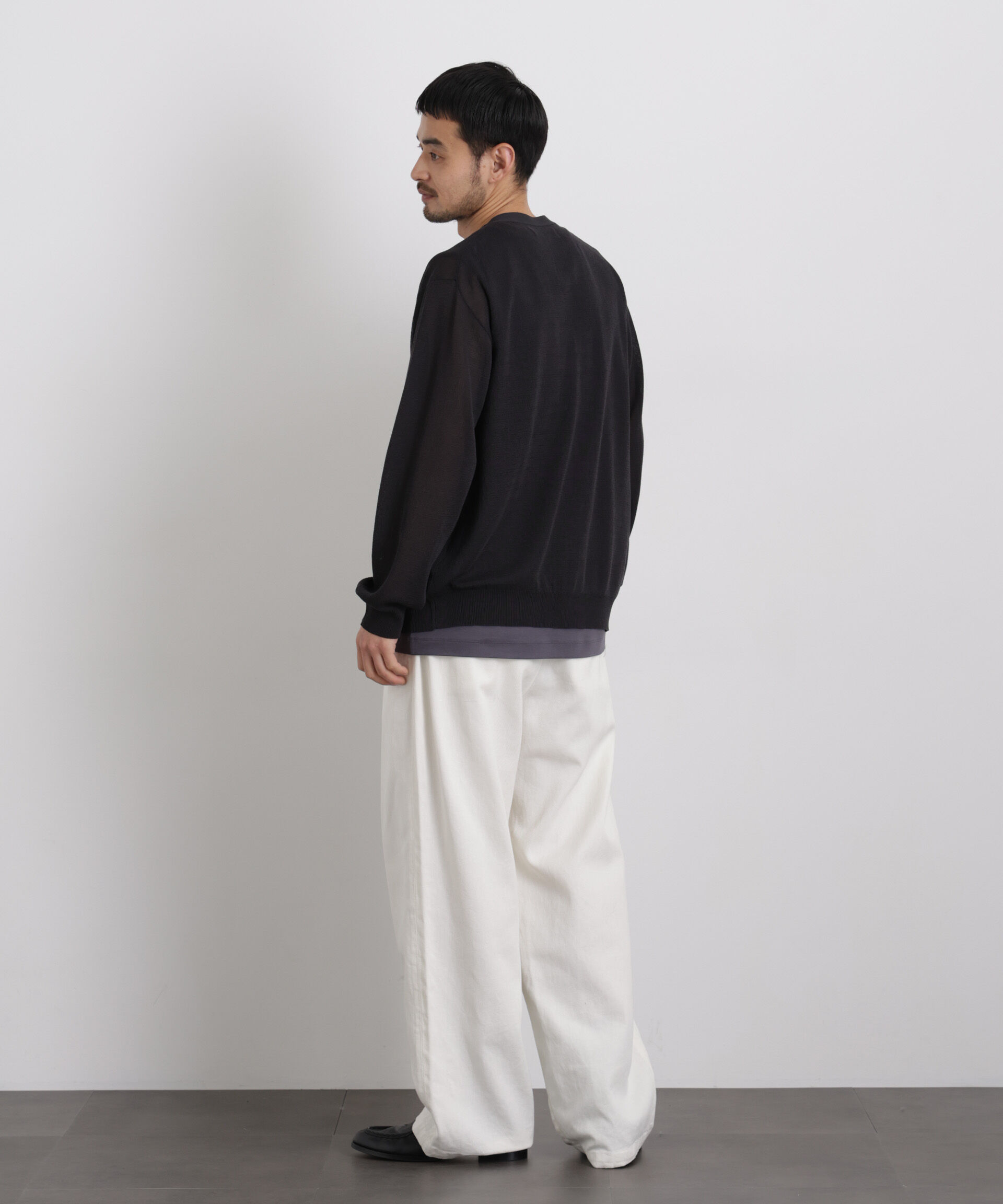 nano･universe「14ゲージドライニットカーディガン」|ニット・セーター|