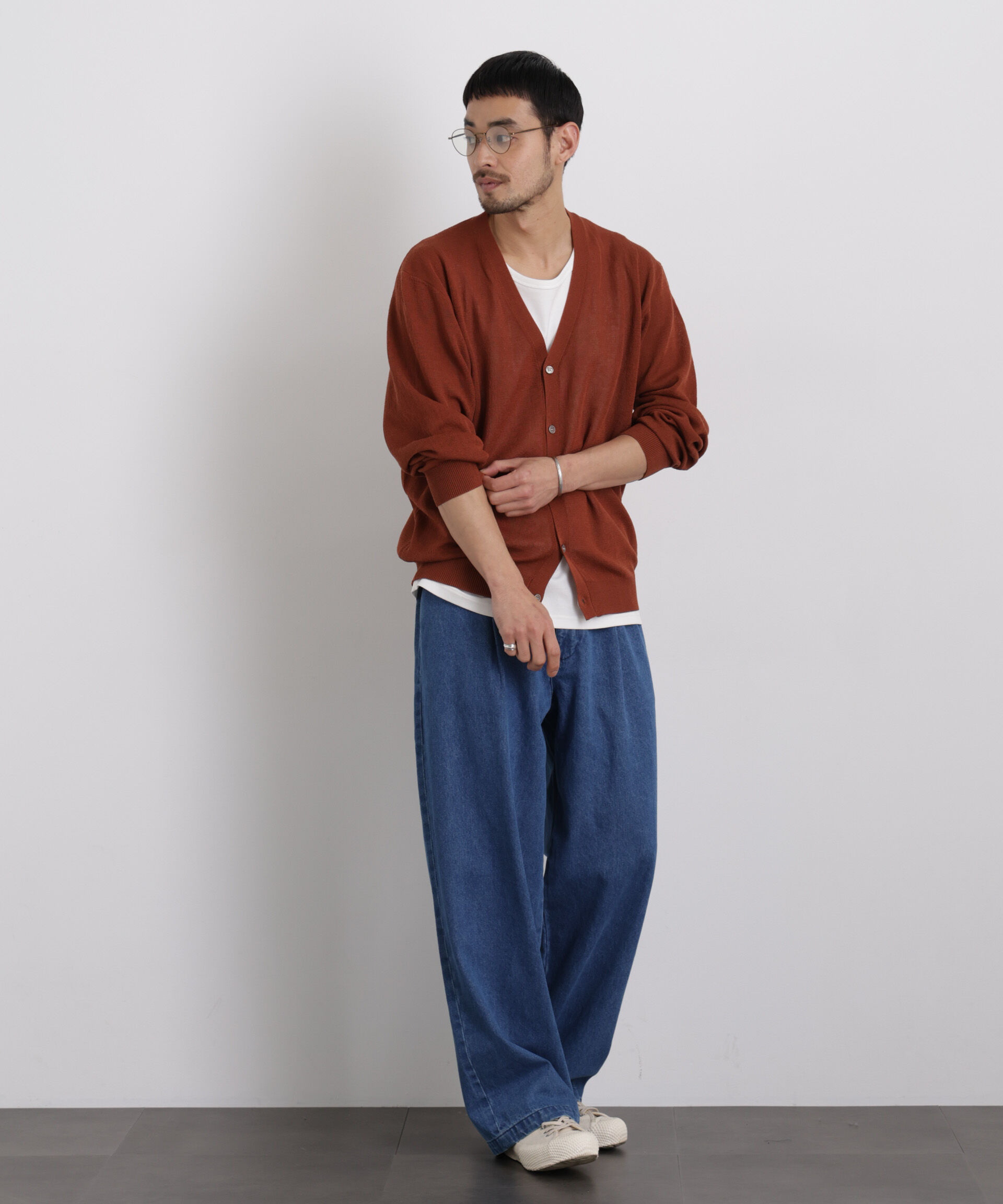 nano･universe「14ゲージドライニットカーディガン」|ニット・セーター|