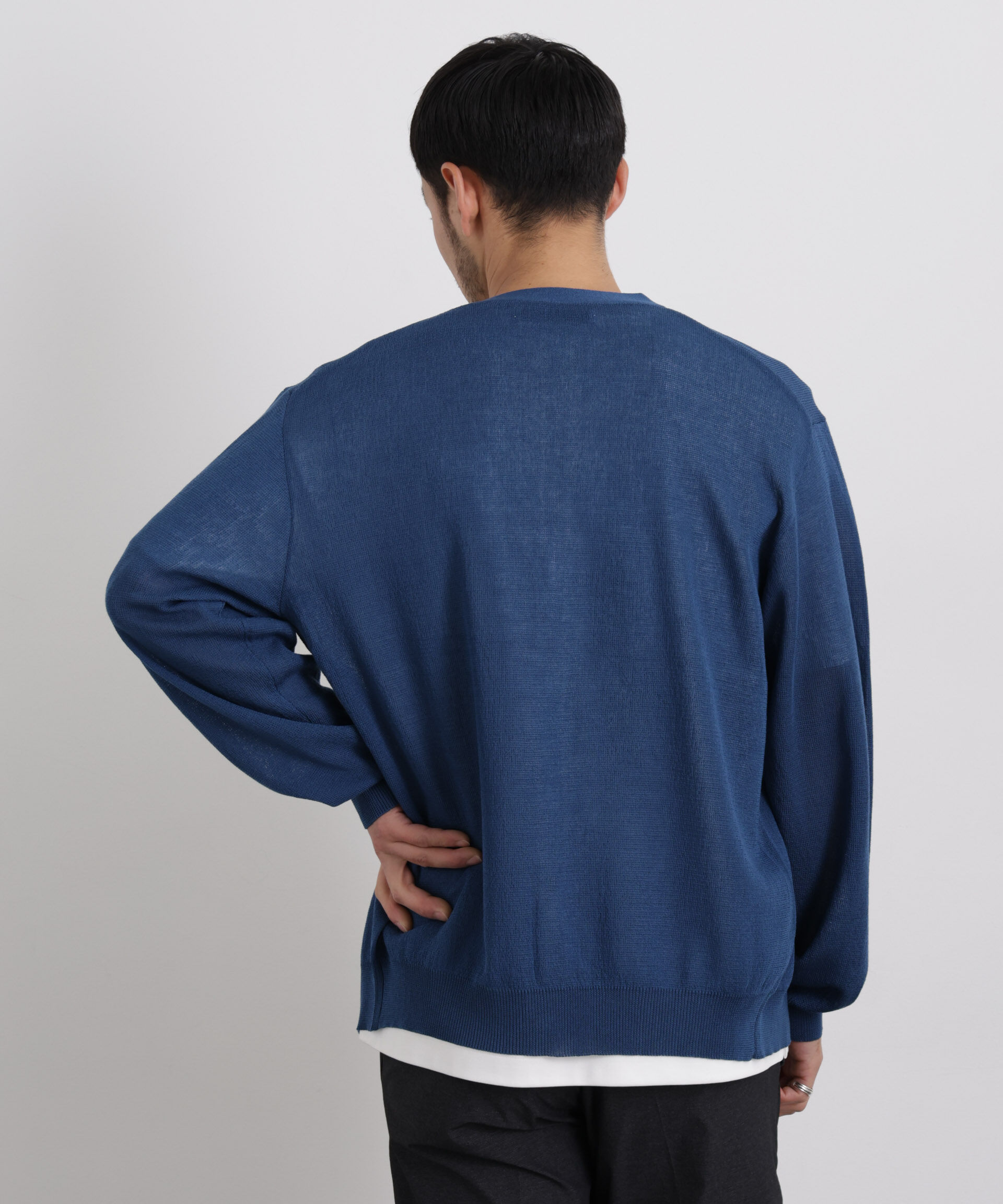 nano･universe「14ゲージドライニットカーディガン」|ニット・セーター|