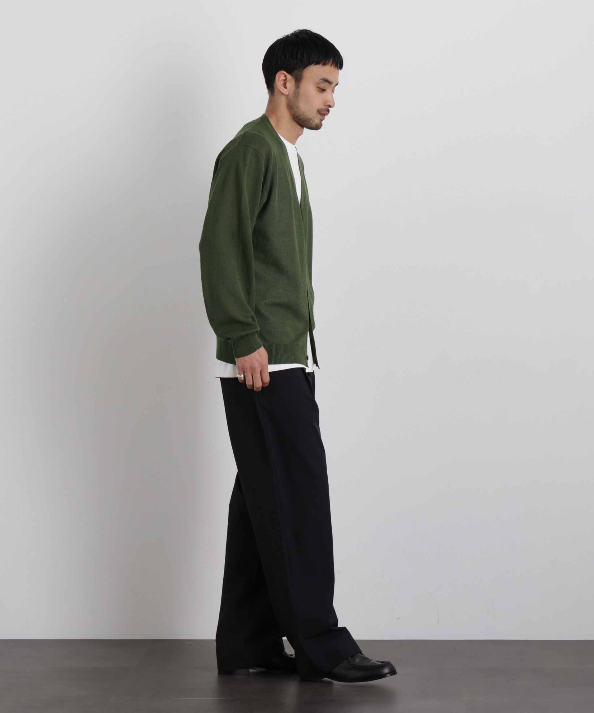 nano･universe「14ゲージドライニットカーディガン」|ニット・セーター|