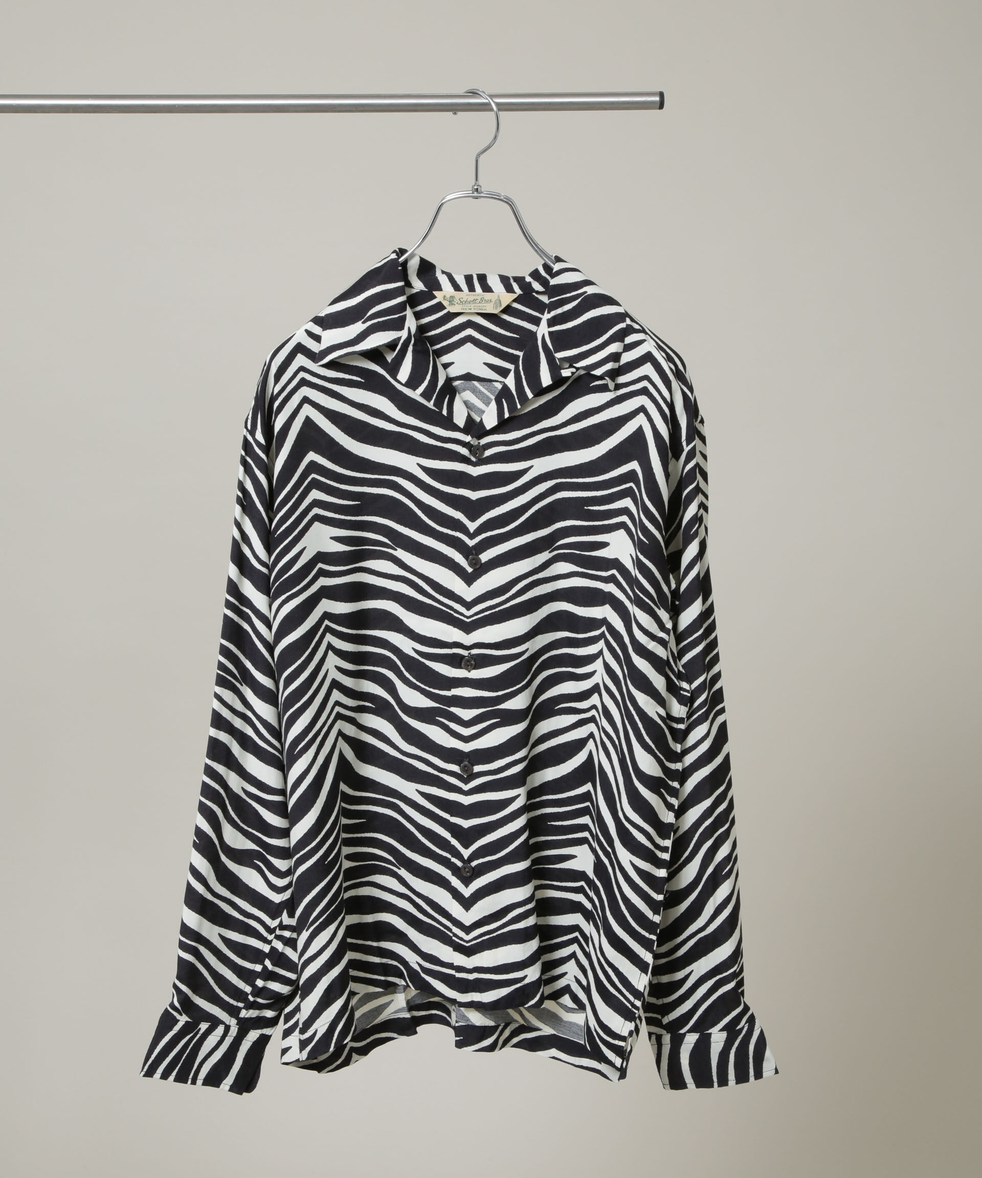 nano･universe「Schott/ZEBRA RAYON SHIRT」|シャツ・ブラウス|オフホワイト1