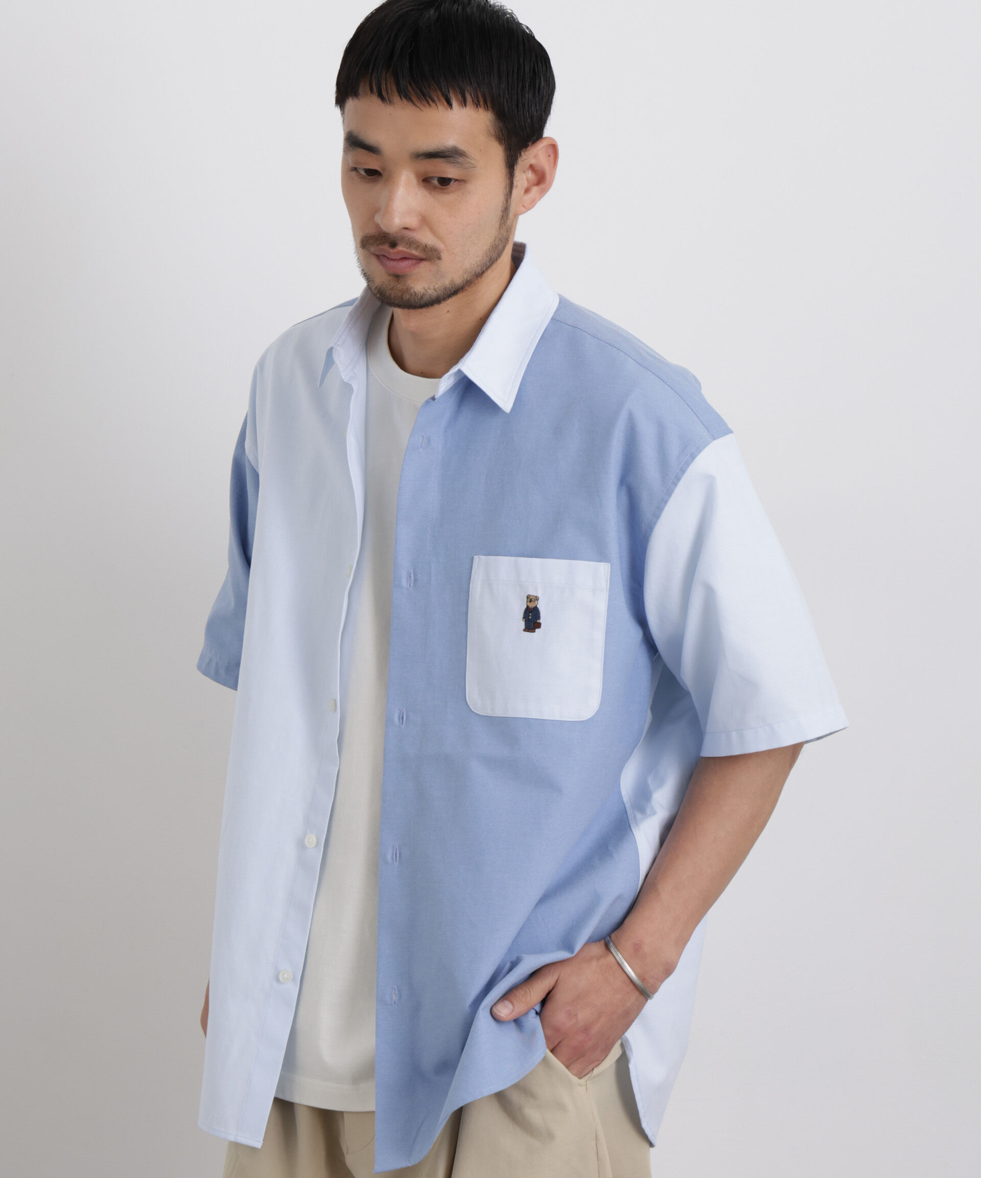 nano･universe「ナノベア クレイジーパターンシャツ 半袖」|シャツ・ブラウス|