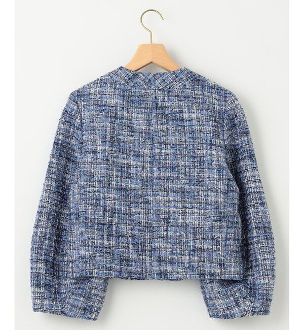 組曲「【KUMIKYOKU NAVY】マカロンツイード ジャケット」|ノーカラージャケット|