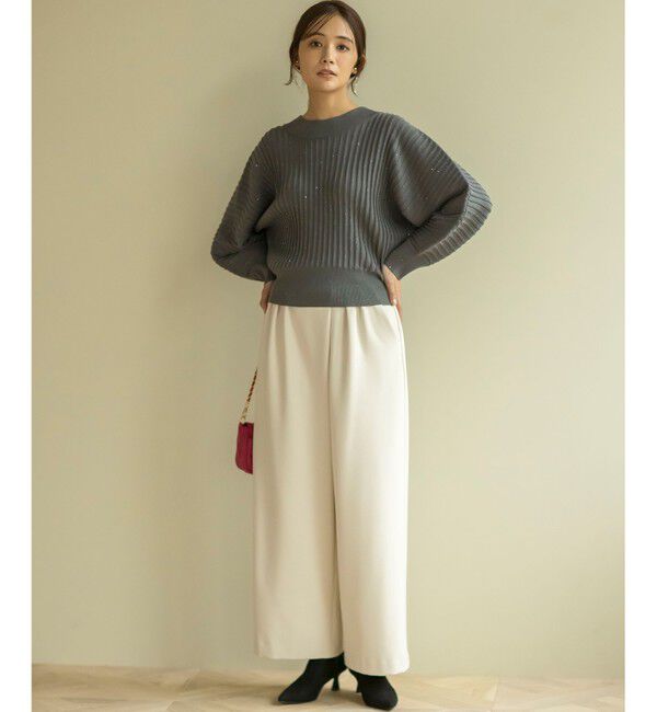 組曲「【暖かい・ストレッチ】バックウォームワイドタックパンツ」|その他|