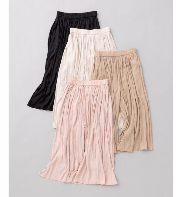 組曲「【WEB限定カラーあり】ギャザーライトデシン パンツ」|その他|