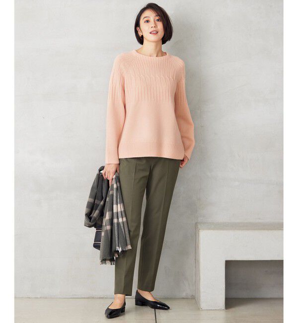 自由区「【撥水加工・洗える】TRギャバ裏起毛テーパード パンツ」|その他|