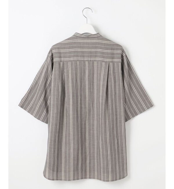 自由区「【セットアップ対応】リネンビスコースストライプ シャツ」|シャツ・ブラウス|