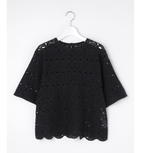 自由区「【1枚でキレイ見え】エンブロイダリー ニット」|ニット・セーター|