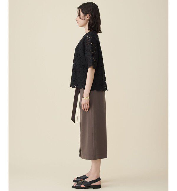 自由区「【1枚でキレイ見え】エンブロイダリー ニット」|ニット・セーター|