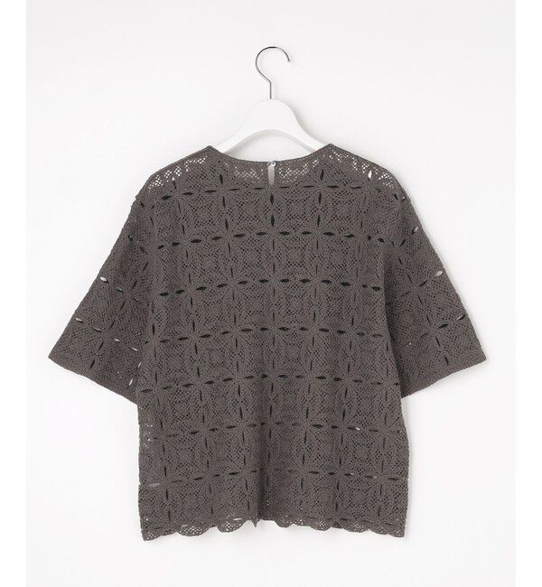 自由区「【1枚でキレイ見え】エンブロイダリー ニット」|ニット・セーター|