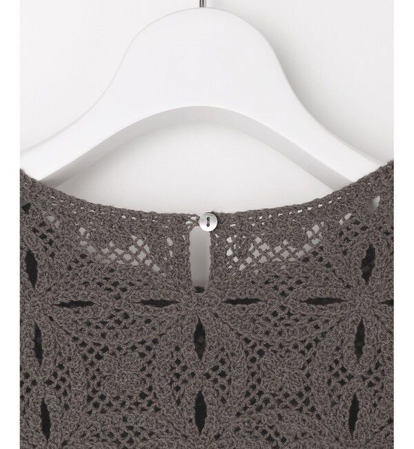 自由区「【1枚でキレイ見え】エンブロイダリー ニット」|ニット・セーター|