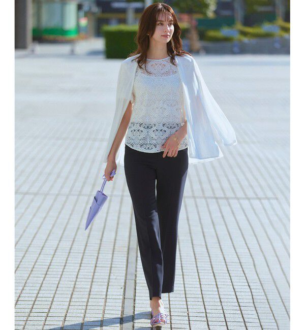 23区「【新色追加/UVケア/接触冷感】マルチ機能 シアー ショート カーディガン」|カーディガン|