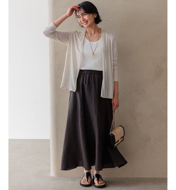 23区「【新色追加/UVケア/接触冷感】マルチ機能 シアー ショート カーディガン」|カーディガン|