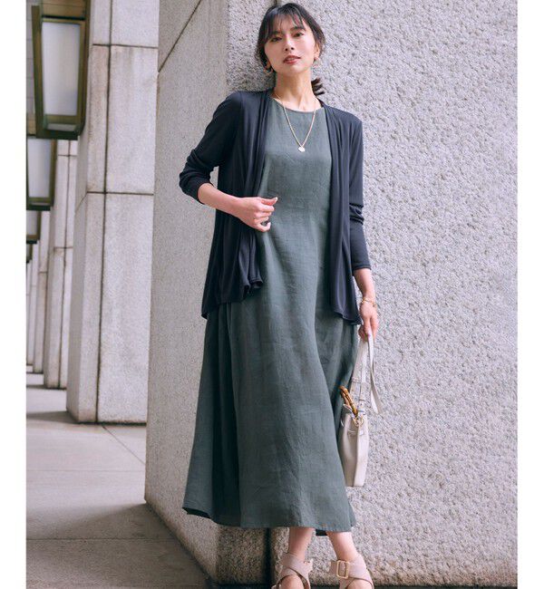 23区「【新色追加/UVケア/接触冷感】マルチ機能 シアー ショート カーディガン」|カーディガン|