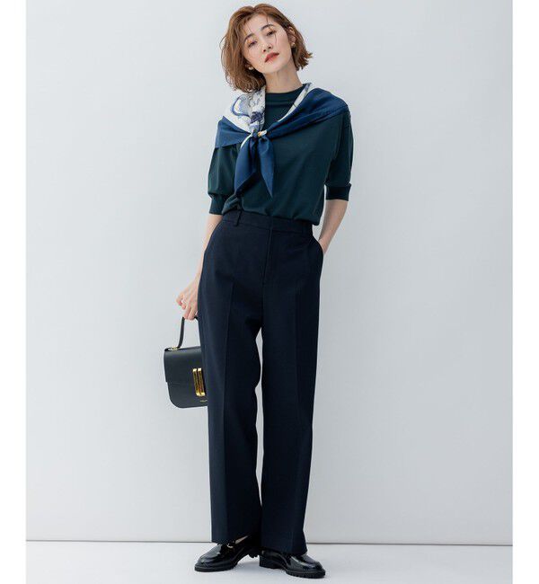 23区「【CLASSY.2月号掲載/洗える】TRストレッチギャバ ワイドパンツ」|その他|