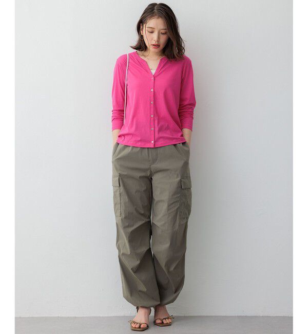 23区「【SLOW/一部店舗限定】シアーツイストシングルジャージー カーディガン」|Tシャツ・カットソー|