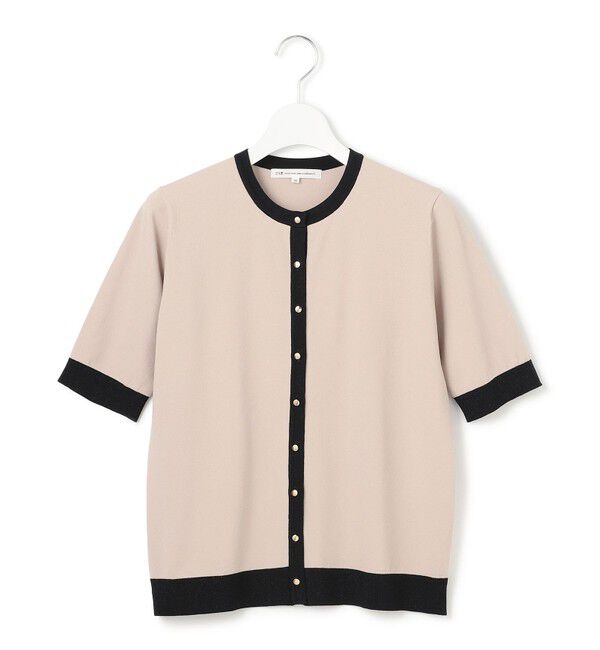 23区「【WEB&一部店舗限定/洗える】レーヨンポリエステルストレッチ 半袖 カーディガン」|カーディガン|