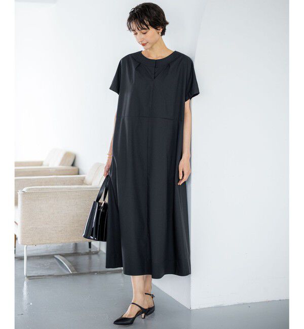 23区「【一部店舗限定/UVカット/洗える】タイプライター サック風 ワンピース」|ワンピース|