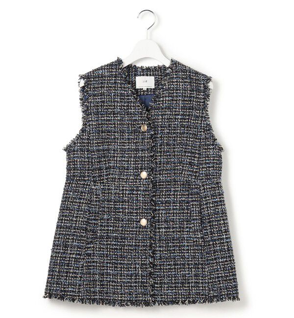 23区「GIOLICAツイード フォルム ジレ」|その他|