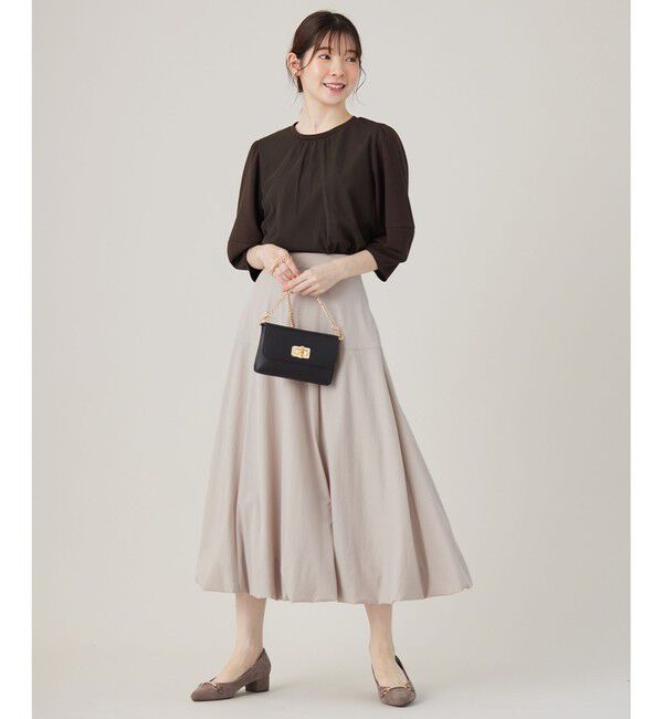 any SiS「【洗える】カットジョーゼットチュール トップス」|シャツ・ブラウス|