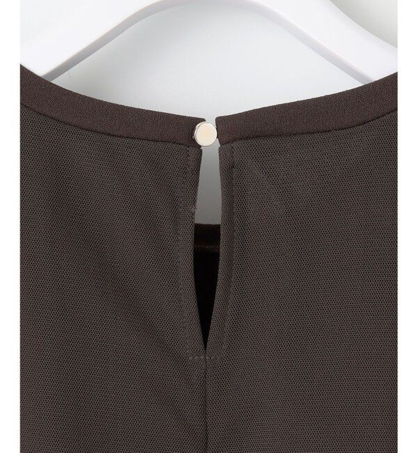 any SiS「【洗える】カットジョーゼットチュール トップス」|シャツ・ブラウス|