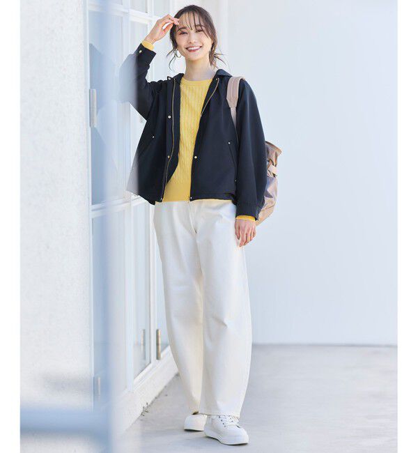 ANY SIS「【撥水・UVカット・花粉ガード】2WAYラグランフーディ ブルゾン」|ブルゾン・スタジャン|