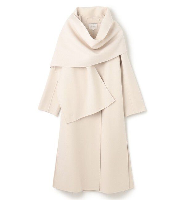 BEIGE,「【Oggi 2月号掲載】GRASSE / ストール付きリバーロングコート」|その他|