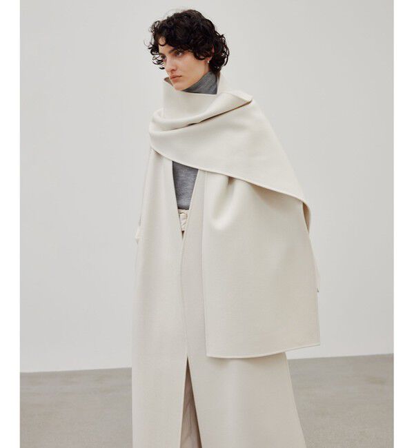 BEIGE,「【Oggi 2月号掲載】GRASSE / ストール付きリバーロングコート」|その他|