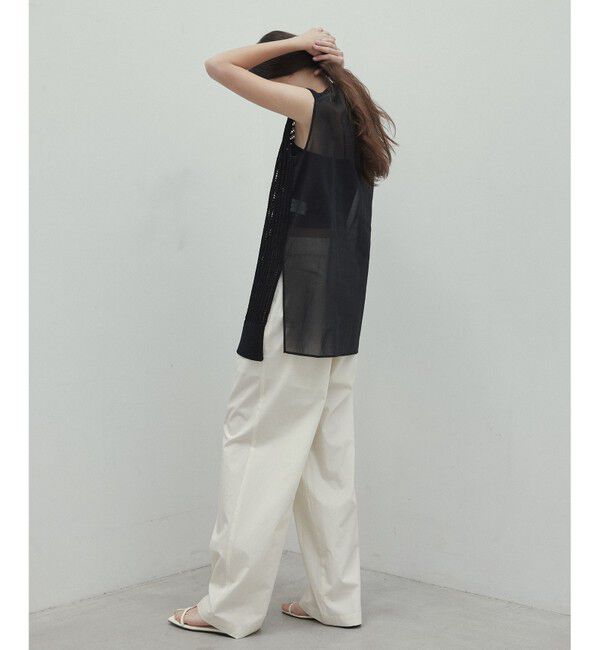 BEIGE,「【洗える・CLUEL 5月号掲載】MALLOW / コットンイージーワイドパンツ」|その他|