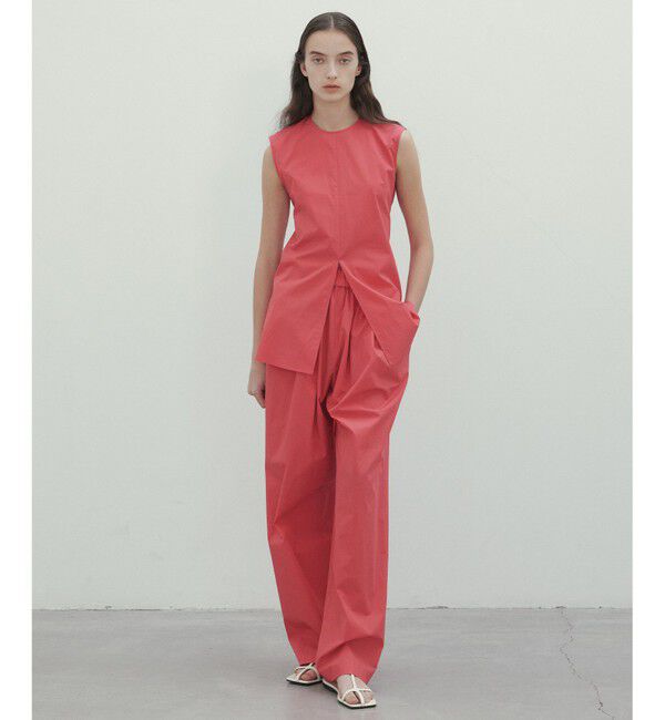 BEIGE,「【洗える・CLUEL 5月号掲載】MALLOW / コットンイージーワイドパンツ」|その他|