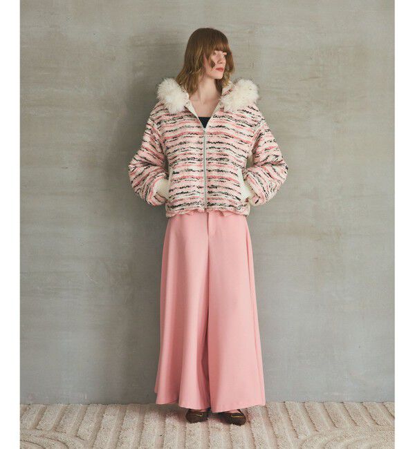 Grace Class「ツイードコンビショートブルゾン」|ブルゾン・スタジャン|