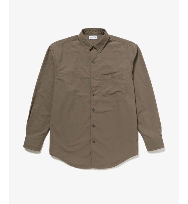 LACOSTE「撥水リサイクルナイロンアウターシャツ」|シャツ・ブラウス|