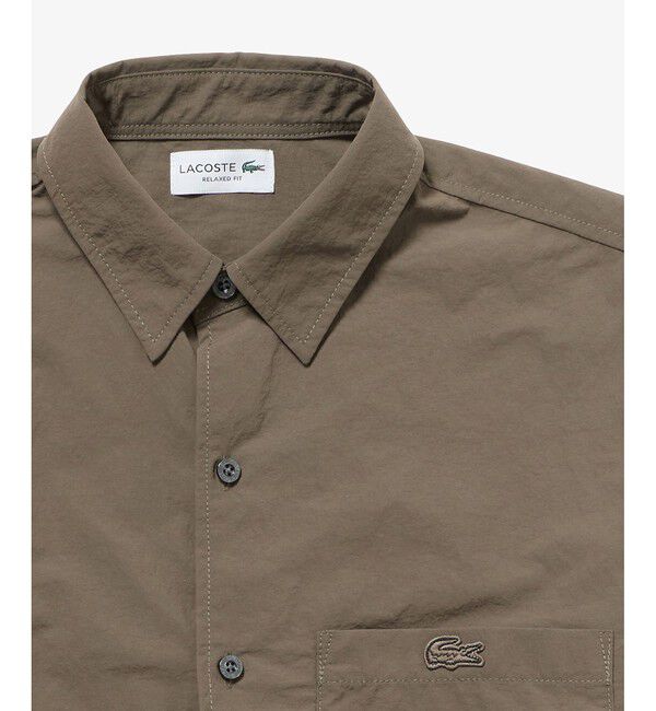 LACOSTE「撥水リサイクルナイロンアウターシャツ」|シャツ・ブラウス|