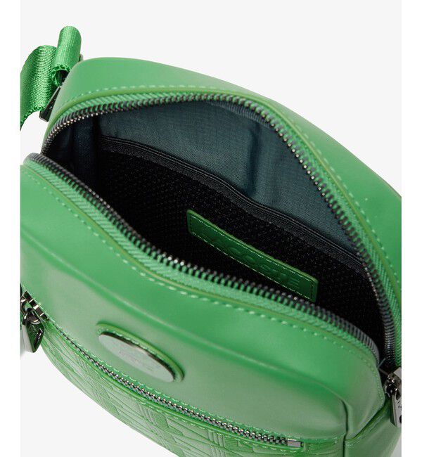 LACOSTE「NOMOGRAMME スプレットレザー モノグラムショルダーバッグ」|ショルダー・メッセンジャー|