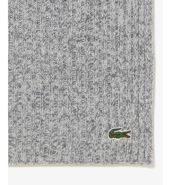 LACOSTE「メランジェニットマフラー」|マフラー|