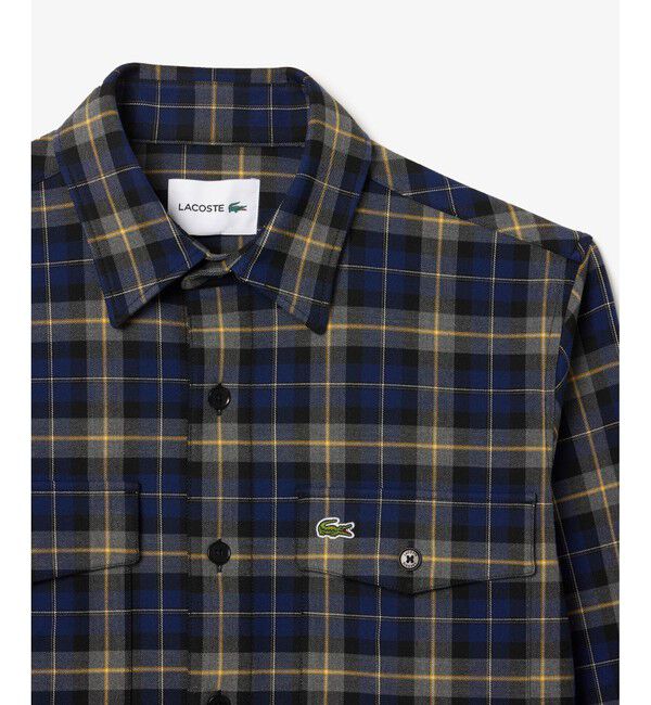 LACOSTE「ダブルポケットチェックシャツ」|シャツ・ブラウス|