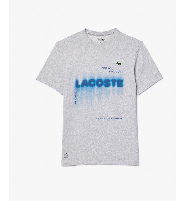 LACOSTE「吸水速乾『ダニール・メドベージェフ』ネームグラフィックTシャツ」|Tシャツ・カットソー|